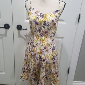 Floral fit and flare dress